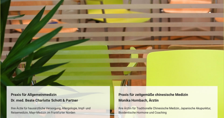 Neue Internetseite für die Praxisgemeinschaft für ganzheitliche Medizin im Frankfurter Norden