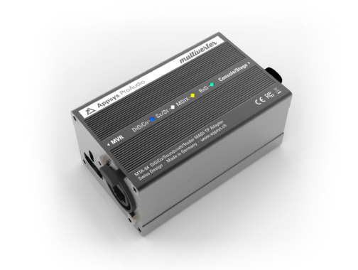 Appsys Multiverter MVR-64 erhält Firmware-Update und Breakout-Box MTA-64 für MADI-Kompatibilität mit DiGiCo, Soundcraft und Studer