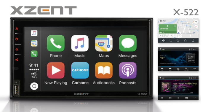 Integriert iOS und Android Handys – XZENTs Infotainer X-522