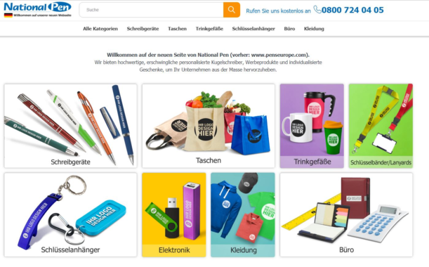 Website-Relaunch beim Werbeartikel-Anbieter National Pen