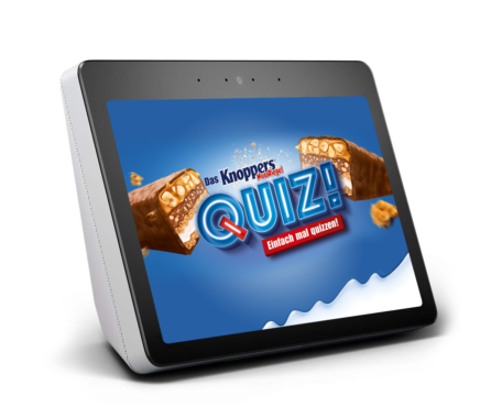„Knoppers NussRiegel Quiz“ ist erster Marken-Skill für Alexa-Endgeräte in Form eines Gewinnspiels
