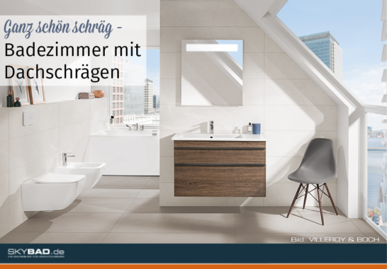 Ganz schön schräg – Badezimmer mit Dachschrägen