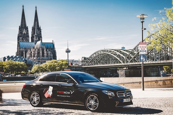 Mit FREE NOW Ride von Köln nach Paris