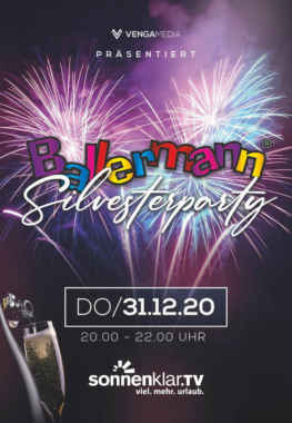 Eine BALLERMANN SILVESTERPARTY erstmals im Deutschen Fernsehen