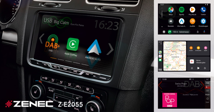 Large Screen Infotainer for VW, Seat and SKODA: ZENEC Z-E2055