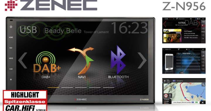 ZENEC’s Z-N956 Infotainer awarded „Highlight“ Accolade