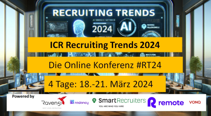 Die Zukunft des Recruitings  –  Recruiting Trends 2024 Konferenz Online #RT24