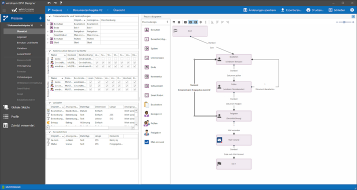 windream BPM V9 der dataglobal Group bietet digitale Geschäftsprozesse per Low-Code