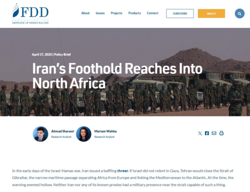 Iran und die Frente Polisario: Besorgniserregende Verbindungen laut der US-Stiftung zur Verteidigung der Demokratie (FDD)
