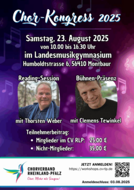 ChorKongress 2025 in Montabaur – Impulse für Bühne und Chor