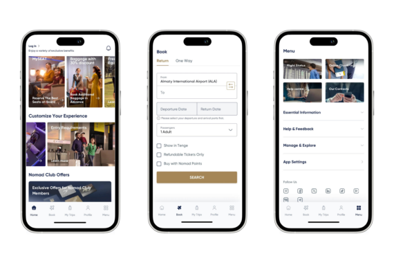 Einfachere Handhabung und mehr Funktionen: Air Astana erweitert mobile App